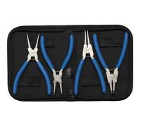 Jeu de pinces à circlips BGS - 150mm - 4 pièces - Bleu