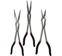 Jeu de Pinces à double articulation, extra-longue, 3 pcs