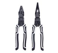 Jeu de pinces à nez aiguille coupe-fil 9 pouces, en acier CRV multifonctionnel permettant d'économiser du travail pour l'artisanat et la réparation à domicile d'électricien