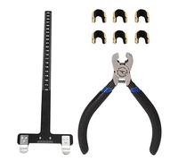 Jeu de Pinces à Points D'encoche pour Corde d'arc, Outil de Réglage Durable pour Les Amateurs de Tir à l'arc, Kit en Aluminium Léger pour Divers Arcs (Black)