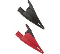 Jeu de pinces crocodiles de sécurité Fluke AC285 femelle 4 mm CAT IV 600 V, CAT III 1000 V rouge, noir
