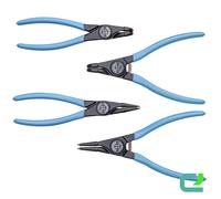 Gedore 1692283 Jeu de pinces Adapté pour (pinces pour circlips) circlips intérieurs et extérieurs 19-60 mm 19-60 mm Forme de la