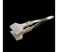 Jeu de pinces en PTFE - Tête de type pointue/émoussée for semi-conducteurs et utilisation en laboratoire(28mm Blunt Top 132mm Length)
