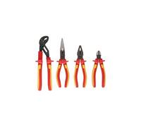 KS Tools 117.1100 Jeu de 4 pinces isolé à poignée bi-composants 1000 V