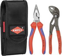 Jeu de pinces KNIPEX en 2 parties dans une pochette ceinture à outils