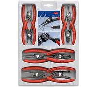 Knipex Jeu de pinces à circlips 00 20 04 SB, 8 pièces, intérieurs et extérieurs 12-25 mm