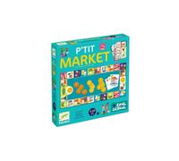 Jeu de pions Djeco P'tit Market thème marché et courses pour enfants 5 à 10 ans multicolore