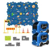 Jeu de piste de voiture de puzzle pour , jeu de pistes de voiture pour Puzzle Racer, Jouets de puzzle éducatif interactif créatif pour les garçons âgés de 3-5