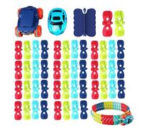 Jeu de piste pour voitures de jeu, véhicule LED interactif, jouets de petits véhicules | pour dans la chambre, activité familiale, fête préscolaire, anniversaire, vacances