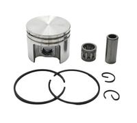 Jeu de pistons de 38mm avec anneaux, roulement à aiguilles à circlip de 10mm, Compatible avec la tronçonneuse MS180 018 MS 180 1130 030 2004