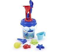 Jeu de plage - ECOIFFIER - 513 - Seau transparent décor dauphin avec accessoires et moules à sable