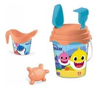 Jeu de plage Mondo Seau Garni O 17 et Arrosoir Baby Shark Multicolore G