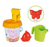Jeu de plage Smoby Seau de plage avec anse Peppa 17 cm Multicolore G