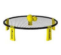 SPORTNOW Set Complet pour Mini Volleyball Spike avec Filet, 3 balles, Pompe et Sac de Transport Facile à Installer, Jeu d'extérieurpour Adulte et Enfant, Jaune