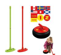 Jeu De Planche De Curling - Jouet De Curling Compact 14 X 53 Cm, Sport Passionnant en Intérieur Et en Extérieur, Fonction Électrique Lumineuse, Famille Interactive pour Ensemble De | A