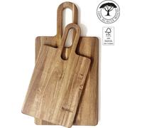 Jeu de planches en bois d'acacia - 2 pièces, 30×16 et 38×20 cm