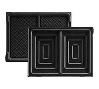 Plaques Croque-Monsieur pour Gaufrier Lagrange - Revêtement antiadhésif - Noir