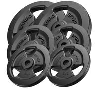 Jeu de plaques de poids en fonte 60 kg / 2x15kg + 2x10kg + 2x5kg Marbo Sport