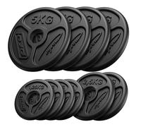 Jeu de plaques de poids en fonte Marbo Sport Olympia 30kg/4x5kg+2x2,5kg+4x1,25kg