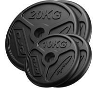 Jeu de plaques de poids en fonte Marbo Sport Olympia 60 kg / 2 x 20kg + 2 x 10kg