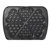 Jeu de plaques Premium Gaufres Lagrange pour 6 gaufres cœur 010522 Noir Noir G
