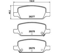 Jeu de plaquettes de frein à disque HELLA PAGID pour TESLA MODEL 3