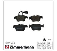 Jeu De Plaquettes De Frein Arrière ZIMMERMANN Pour Cupra Formentor KM7 KMP