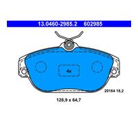 Jeu de plaquettes de frein ATE 13.0460-2985.2, avant