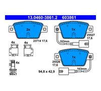 Jeu de plaquettes de frein ATE 13.0460-3861.2, arrière