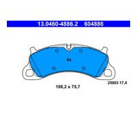 Jeu de plaquettes de frein ATE 13.0460-4886.2, avant