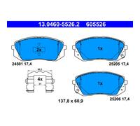Jeu de plaquettes de frein ATE 13.0460-5526.2, avant
