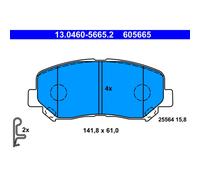 Jeu de plaquettes de frein ATE 13.0460-5665.2, avant