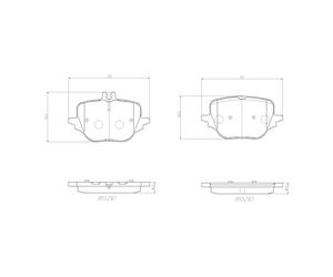 Jeu de plaquettes de frein BREMBO P 50 169