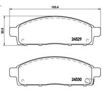 Jeu de plaquettes de frein BREMBO P 54 038 pour L200 / TRITON 2.5 2005-2015