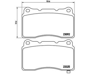 Jeu de plaquettes de frein BREMBO P 54 039X
