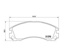 Jeu de plaquettes de frein BREMBO P 61 089, avant