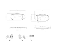 Jeu de plaquettes de frein BREMBO P 61 142