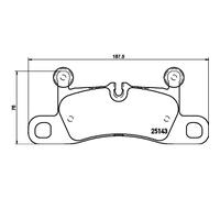 Jeu de plaquettes de frein BREMBO P 65 042