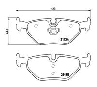 Plaquettes de frein P 71 006 BREMBO pour SAAB 9-5 9-5 Break