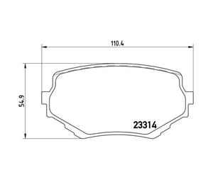 Jeu de plaquettes de frein BREMBO P 79 009, avant