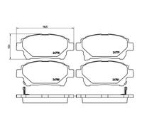 Jeu de plaquettes de frein BREMBO P 83 097, avant