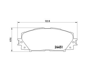 Jeu de plaquettes de frein BREMBO P 83 106, avant