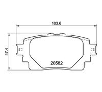 Jeu de plaquettes de frein BREMBO P 83 174