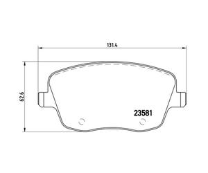 Jeu de plaquettes de frein BREMBO P 85 057, avant