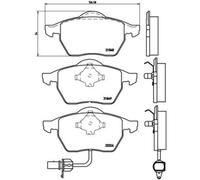 Jeu de plaquettes de frein BREMBO P 85 060, avant