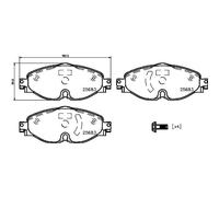 Jeu de plaquettes de frein BREMBO P 85 147, avant
