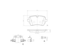 Jeu de plaquettes de frein BREMBO P 85 190