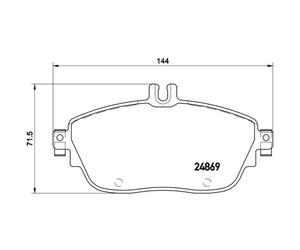 Jeu de plaquettes de frein BREMBO Xtra P 50 093X, avant