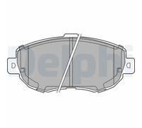 Jeu de plaquettes de frein DELPHI LP1140, avant