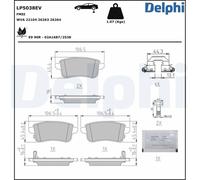 Jeu de plaquettes de frein DELPHI LP5038EV